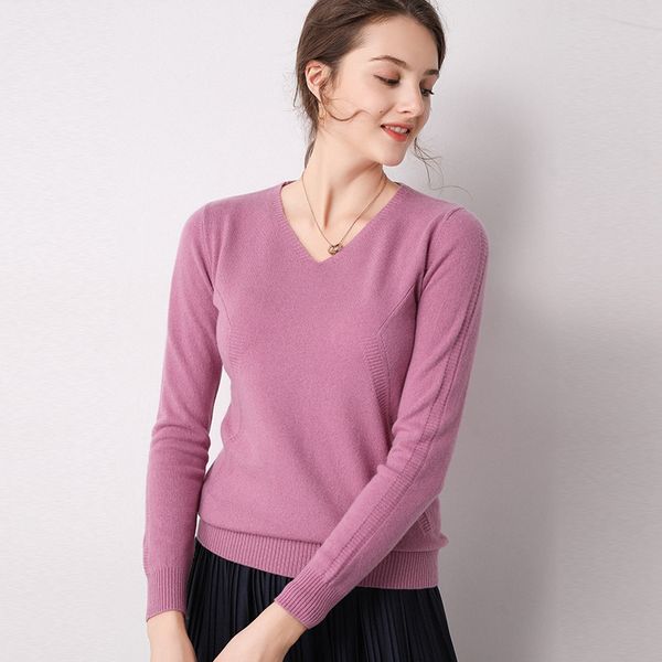 

smpevrg кашемировый свитер женщин свитера и пуловеры с длинным рукавом v-образным вырезом женский пуловер вязаный свитер женщин перемычки, White;black