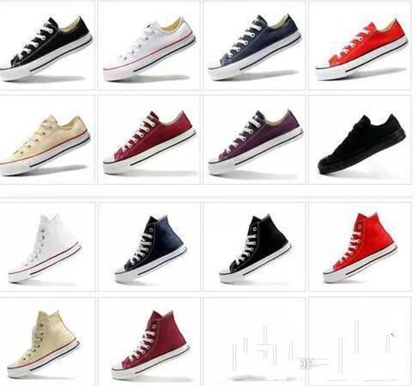 

new star big size 35-46 casual shoes low high style sports stars chuck classic canvas shoe sneakers men's/women's canvas shoes fla, Black
