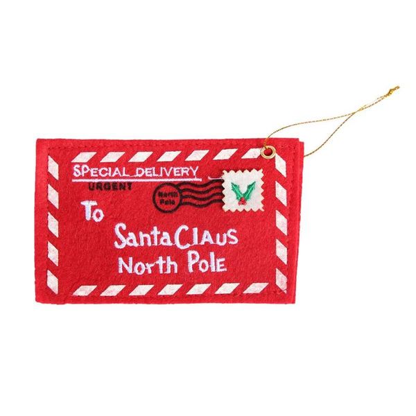 

non-woven embroidery christmas envelope xmas trees pendant gift candy bags