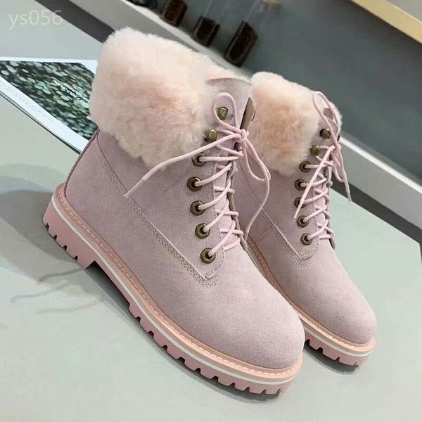 

high-women's winter cotton shoes leather shoes snow boots warm and vintage korean casual board shoes student martin boot, Black