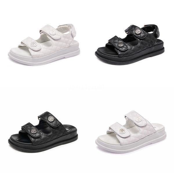 

glittery2020 popular2020 womens will flat bottom rome sandals england belt buckle beach shoes 40-43 code#314, Black