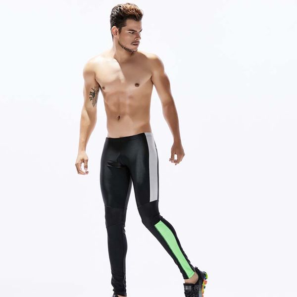 

running tights men compression fitness basketball training gym legging sports jogging long yoga athletic pants, Black;blue