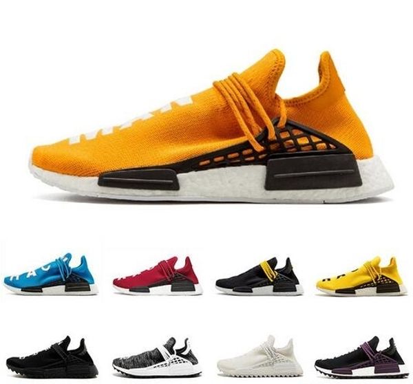 

human race hu trail pharrell williams men casual shoes nerd black cream holi mens trainers women designer sports runner sneakers 36-47