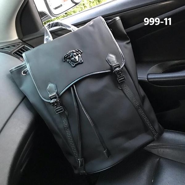 

2020 новый высокий hotversacedesigner сумки мода сумка кожаные сумки на ремне оригинальный мужской черный рюкзак школьные сумки дорожная сум