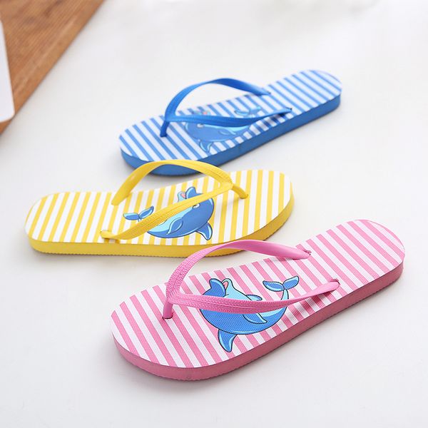 

summer slippers for woman dolphin flat heel flip flops casual outdoor shoes eva sandals beach shoes woman home slippers, Black