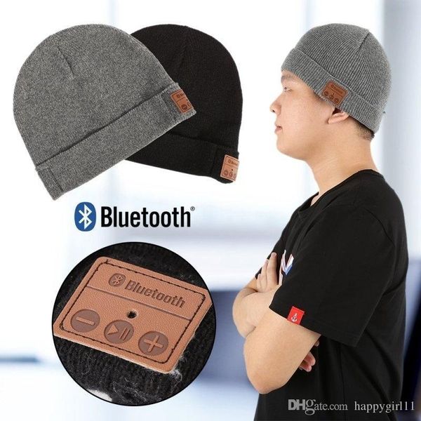 

warm hat cap wireless bluetooth smart cap headphone headset earphone speaker mic e252