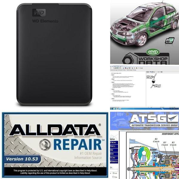 

2019auto repair alldata software all 10.53 +atsg+vivid workshop 3in1hdd with 750gb auto repair software dhl ing