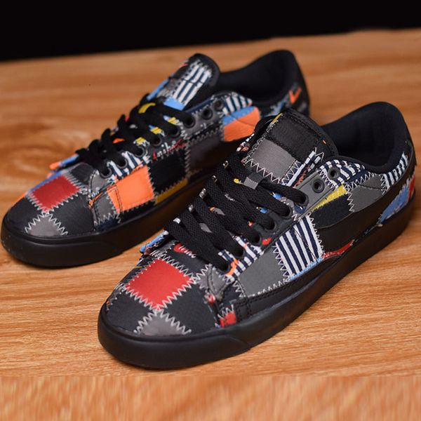 

new skateboard sb blazer low skate shoes lattice black casual sneakers luxury slip-on fashion designer sport trainer mens womens