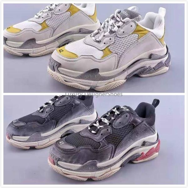 

triple s 3.0 sneakers vintage clunky sneaker dorky dad shoes mens women luxury shoes runner knit shoe original designer trainer runner, Black