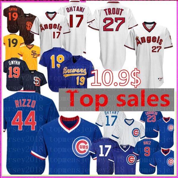 

Retro 27 mike trout hohei ohtani lo angele 17 angel jer ey 44 anthony rizzo chicago 17 cub kri bryant 23 andberg 19 gwynn