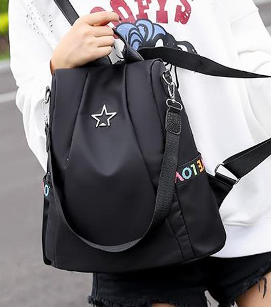 

Backpack Women 2020 New Fashion New Version of The Trendy Oxford Cloth Canvas Single Shoulder Dual-purpose Travel Backpack Best Selling