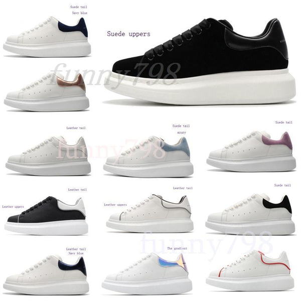 

platform classic casual shoes casual sports skateboarding shoes men women sneakers velvet heelback dress shoe sports tennis mcquee15644a227#, Black