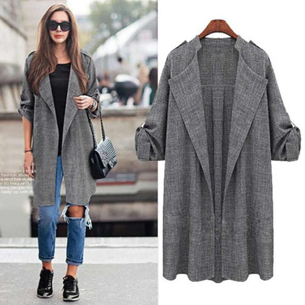 

autumn elegent belt coat wool blends cardigan jacket ladies autumn&winter women fashion long sleeve grey casual coat sale, Black