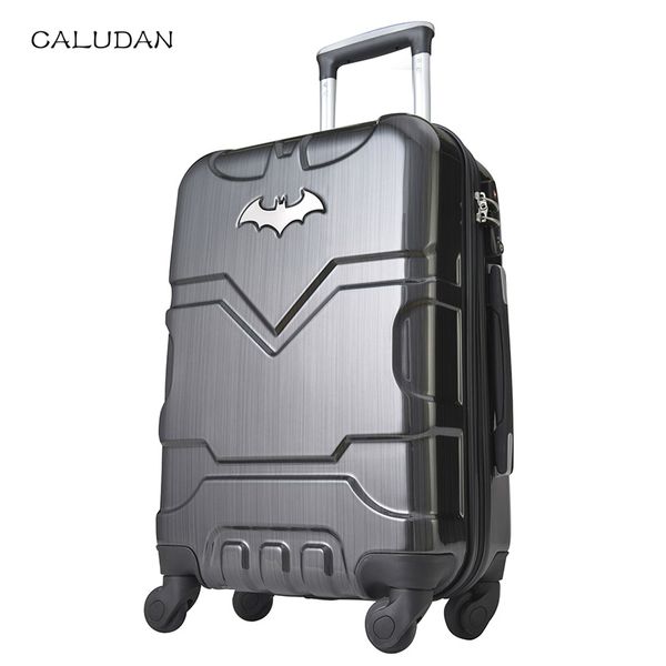 

caludan 20"24" inch abs luggage boarding password hard box rolling trolley suitcase for hero fans