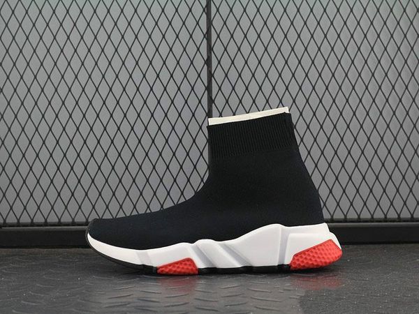 

new speed sock shoes shoes for men and women speed stretch-knit mid sneakers size eur 36-45, Black