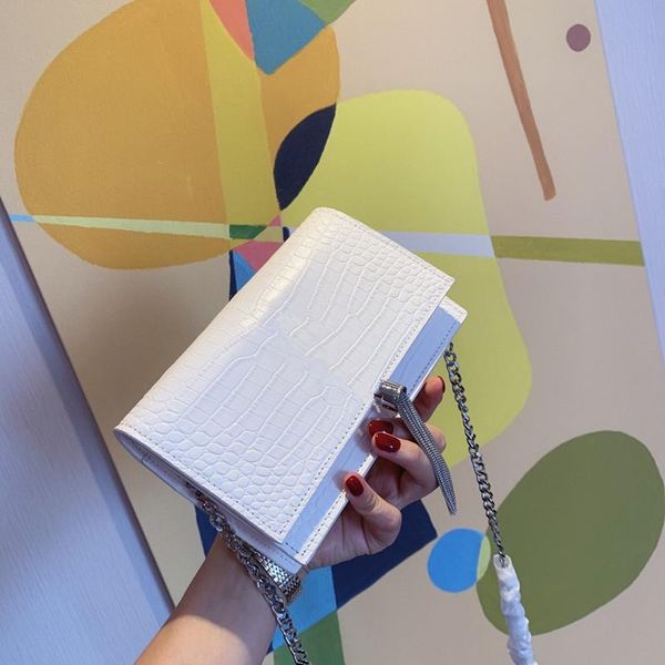 

new designer female shoulder bag messenger bag luxury designer handbags famous design women shoulder bag chain bags tassel sanit cross body