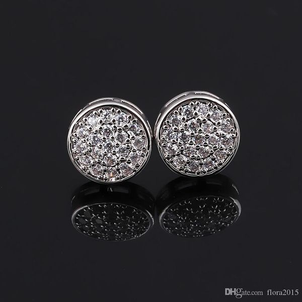 

высокое качество белого цвета золота гальваническим геометрические круг круглые серьги для женщин моды carter любовь ювелирных аксессуаров л, Golden;silver