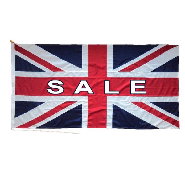 3x5ft UK Sale Benutzerdefinierte Flaggen Banner Nationale hängende fliegende hochwertige Digitaldruck-Polyester, Verwendung im Innen- und Außenbereich, Direktversand