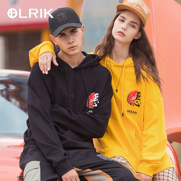 

shirt olrik men's wear |2019 autumn man even hat guard ins wind leisure time hip hop easy jacket tide t shirts, Black