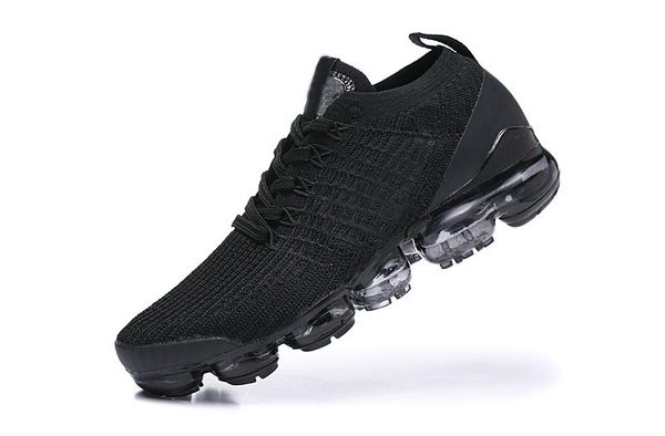 

2019 breathable designer casual shoes women's outdoor training running shoes men's sports shoes knitted sneakers36-45 black