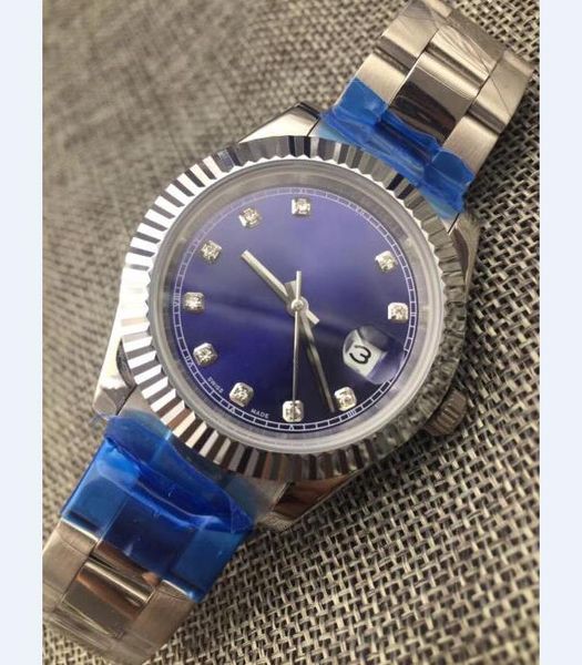 

5 цвет завод поставщик высокое качество нержавеющая сталь 41 мм алмаз 116334 азия 2813 механизм автоматический мужские мужские часы часы, Slivery;brown