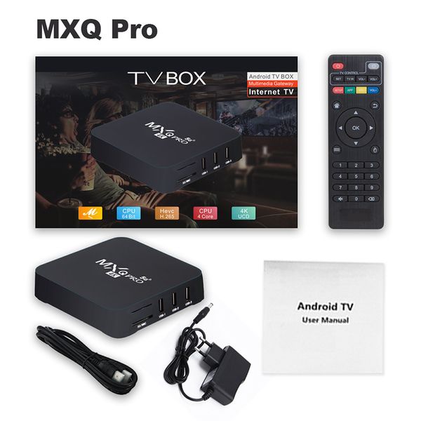 Android 9.0 Tv Box MXQ PRO 4K Quad Core 1GB 8GB Rockchip RK3229 Streaming Media Player Smart Set Top Box 2,4G 5G Dual Band Wifi