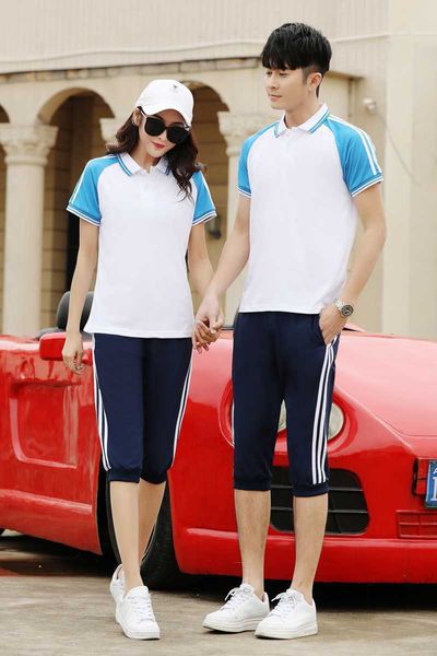 

lovers dress 2019 lovers long set t shirt men and women comfortable loose leisure time outdoors run athletic wear, Gray;blue