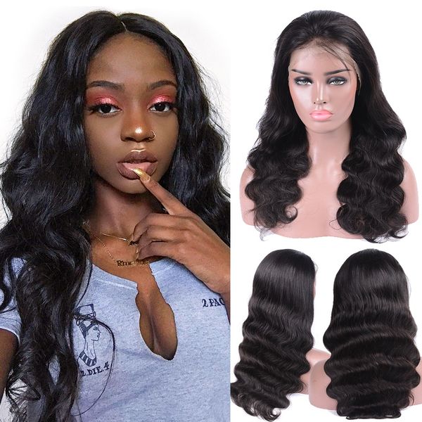 

150 density brazilian body wave lace front human hair wigs for black women 13x4pre plucked with baby hair lace front wig