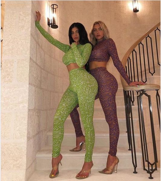 

роскошная одежда уличный стиль женщины дизайнерские костюмы сексуальные цифровые печатные костюмы 2 шт бренд спортивный костюм перемычка брю, Gray