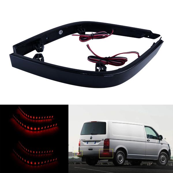 

for vw transporter t6 2015-up red led rear bumper reflector tail brake light
