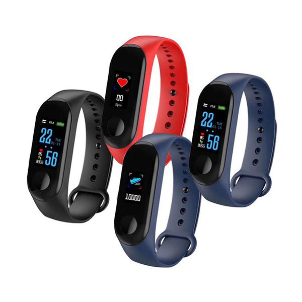 

m3 heart rate monitor smart bracelet bluetooth smartband watch ip67 waterproof smart bracelet for android smartphones by dhl