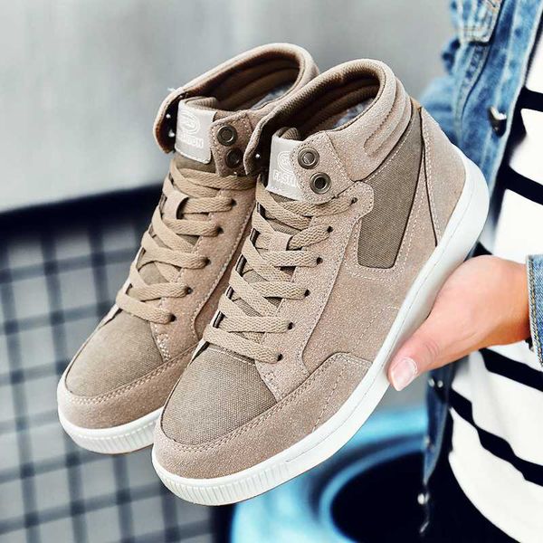 

large size 38-49 men boots fashion warm winter men shoes leather footwear with fur new high canvas casual shoes w5, Black