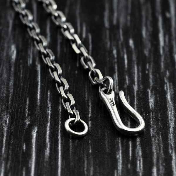 

fnj 925 silver link chain bracelet new fashion original s925 thai silver bracelets for women men jewelry, Golden;silver
