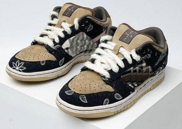 

travis scott x sb dunk low ts parachute beige petra brown black men women cactus jack running shoes sports sneakers