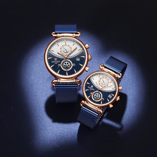 

high luxury new couples watch fashion trend ins watch students waterproof quartz watch, Slivery;brown