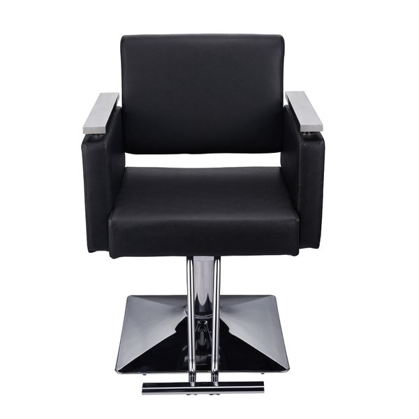

square base boutique hair salon special hairdressing chair beauty chair black