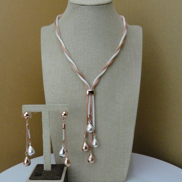 

yuminglai latest designer jewelry dubai costume jewelry sets fhk7305, Silver