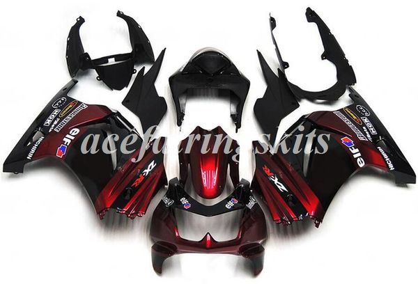 

4gifts injection mold new abs motorcycle full fairings set fit for kawasaki ninja250r ex250 zx250r 250 2008 - 2014 body set dark red