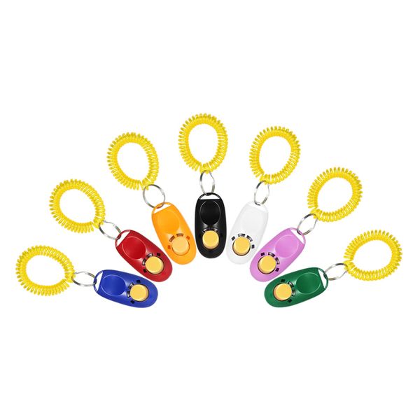 

щенок собака кошка pet click clicker свисток учебное пособие по повиновению ремешок для ремешка click pet training tool