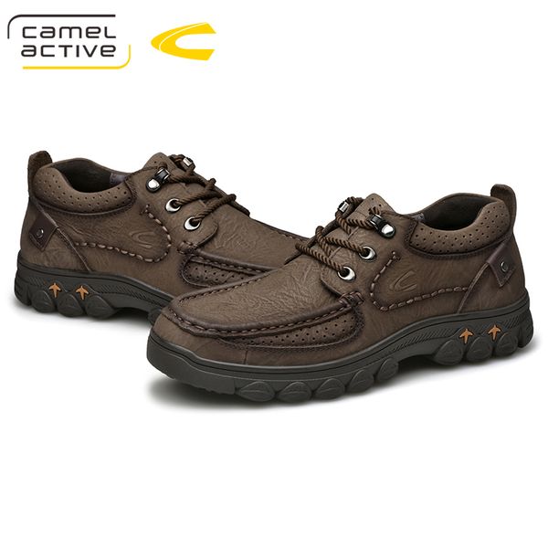 

camel active new trekking shoes for men waterproof hiking shoes genuine leather men mountain outdoor 18216