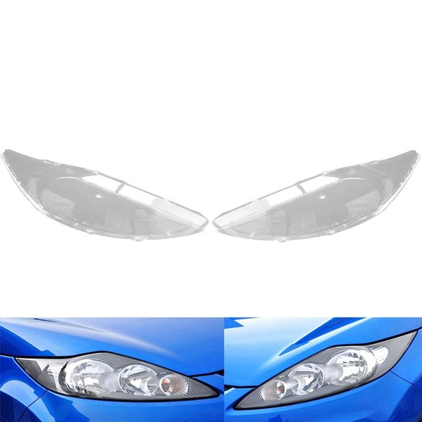

car front headlight head light lamp cover head light lamp clear lens shell cover replacement for fiesta 2009-2012