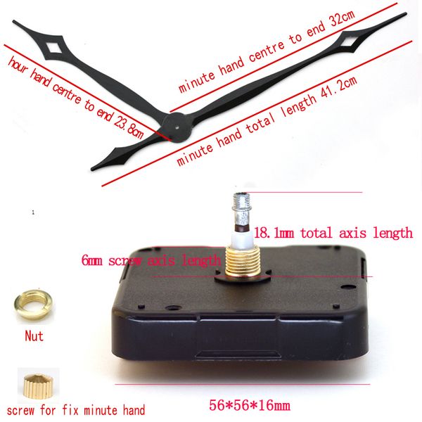 

экологию high torque «i» вал движение стреловидности 6мм винт ось длина часы аксессуар кварцевый механизм с 2 #hands