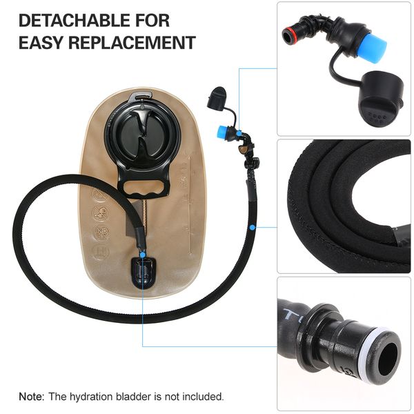 

hydration bladder tube with on-off switch hydration pack hose replacement pack tube clip bladder accessory