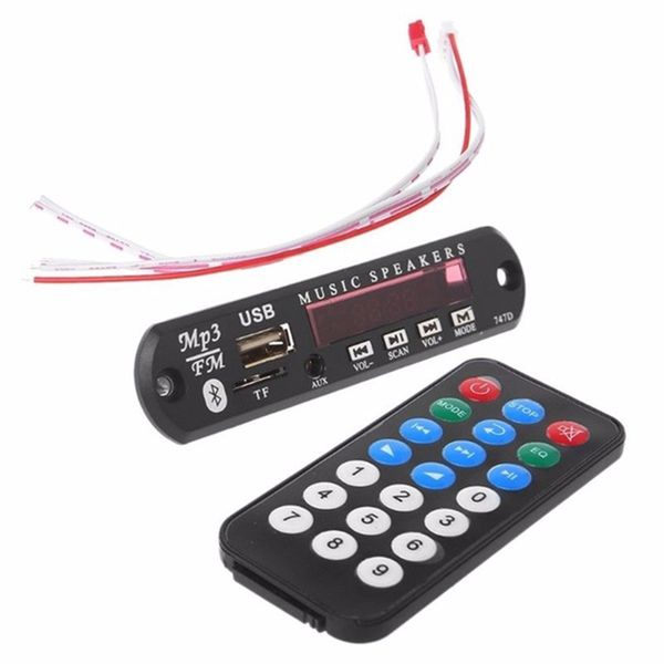 

wireless bluetooth remote mp3 wma decoder board audio module usb tf radio car