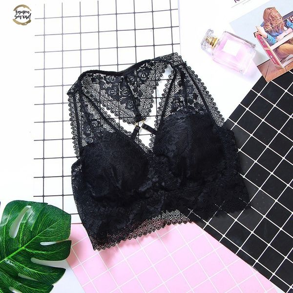 

white black bras for women plus size bra floral lace bralette women 3/4 cups brallete seamless padded wireless bra push up, Red;black