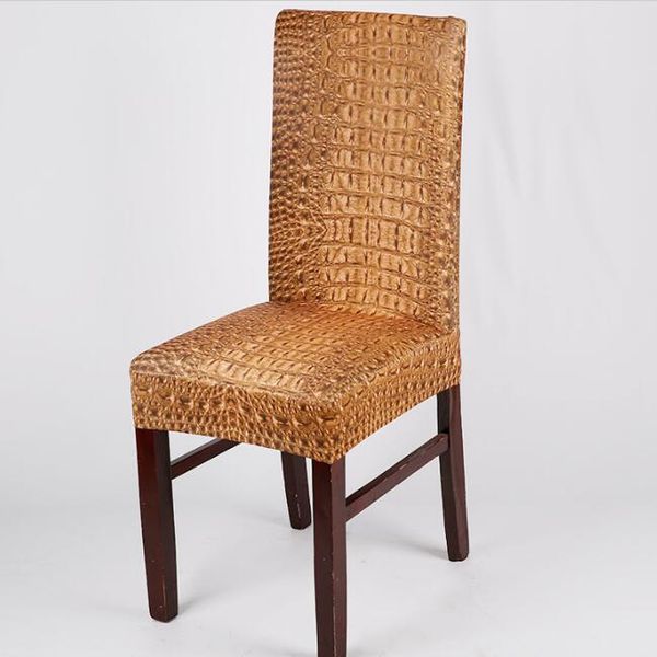 Corcodile Skin Chair Covers European Style Printed Stretch Elastic