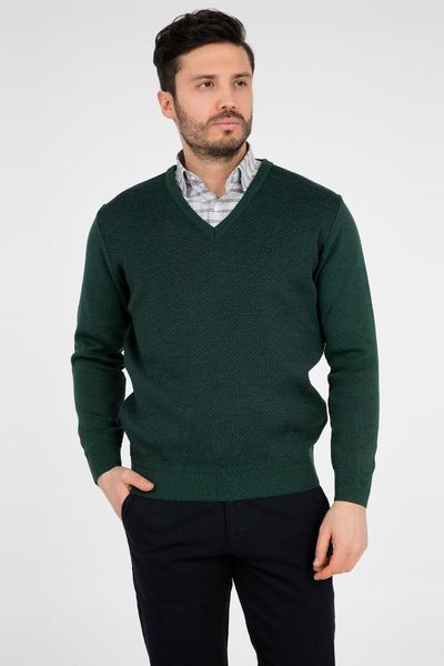 

buratti v-neck sweater male sweater 447119, White;black