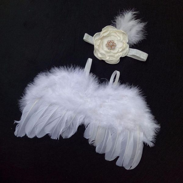 

newborn baby artificial feather handmade girls boys infants angel wings pgraphy prop p studio party costumes outfits, Yellow