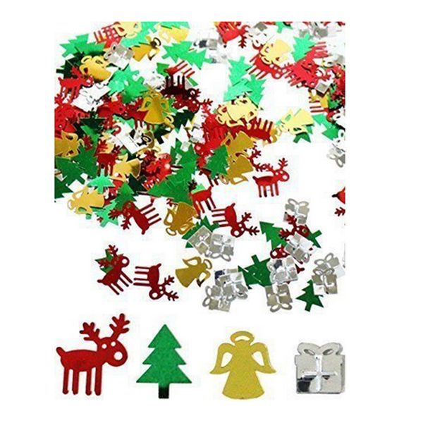 

one bag christmas confetti colorful table confetti creative design christmas decoration set (reindeer,tree,angle,gift bag) new f