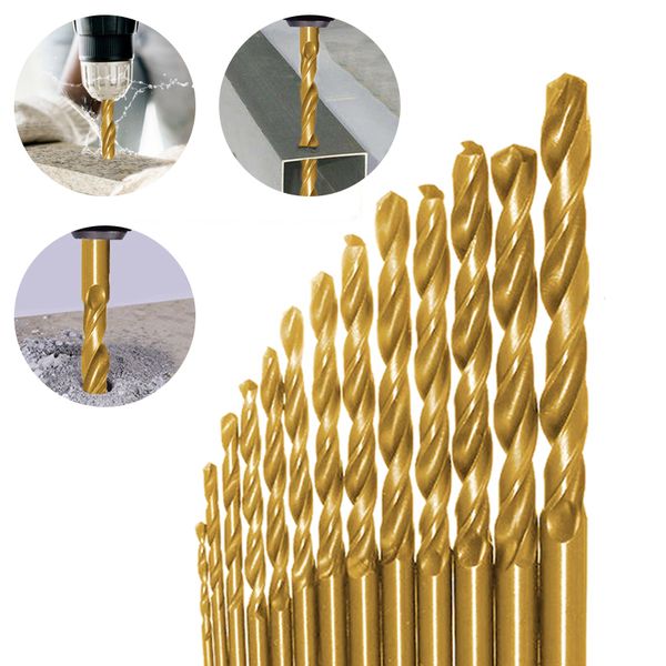 

13pcs 1/16" -1/4" titanize coating left drill bit set with case can connected to reversible rig cemented carbide spot drill